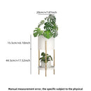 1 piece of white double-layer Nordic storage rack, floor-standing ornament next to the TV cabinet, flower stand for several rooms