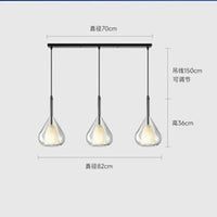 lustre design italien moderne minimaliste en verre