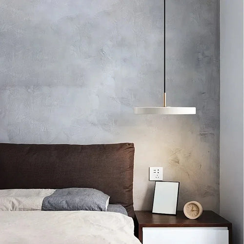 Nordic multicolour LED disc pendant light - vue 5 sur 9