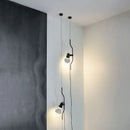 Italian minimalist adjustable height decorative floor chandelier