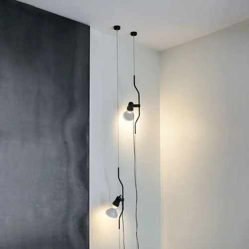 Italian minimalist adjustable height decorative floor chandelier - vue 5 sur 12