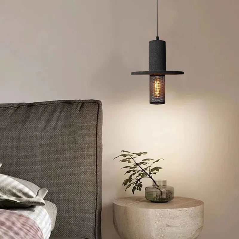 lampe suspendue vintage en ciment pour - vue 4 sur 7