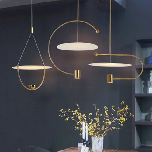 lustre nordique minimaliste en acrylique pour décoration moderne