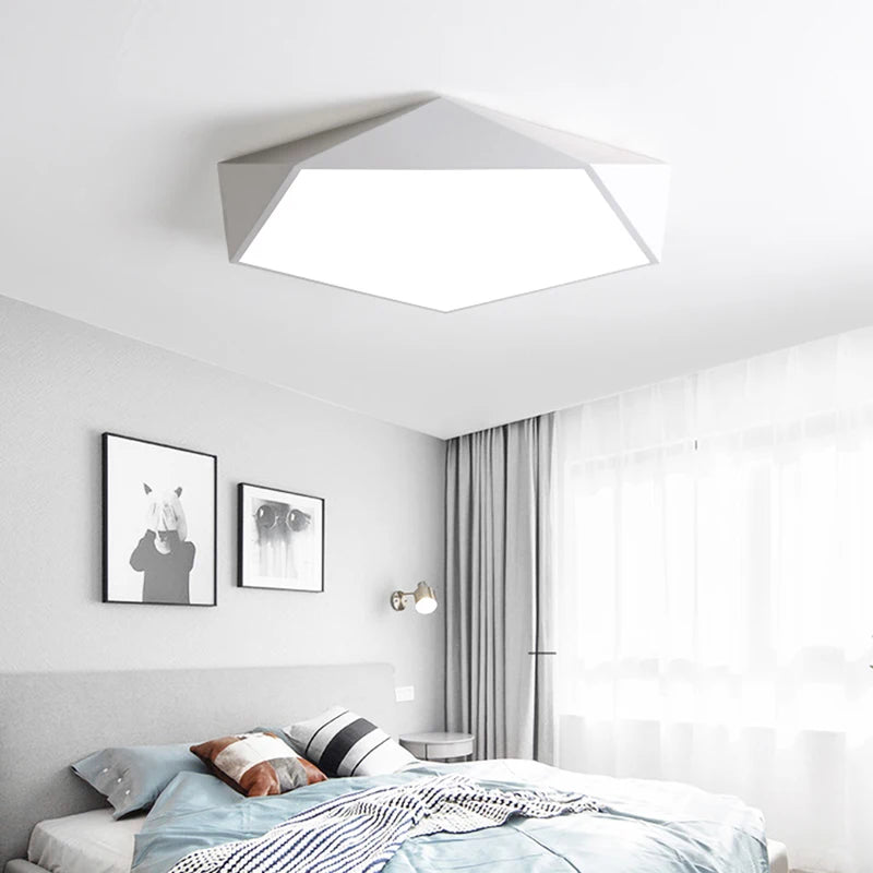 Modern minimalist nordic geometric LED lamp - vue 5 sur 30