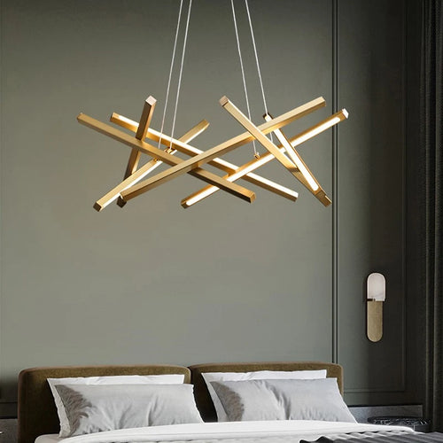 Lustre LED nordique adapté au salon