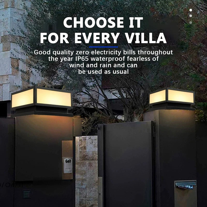 Decorative solar outdoor LED lamp with remote control, four colours - vue 5 sur 12