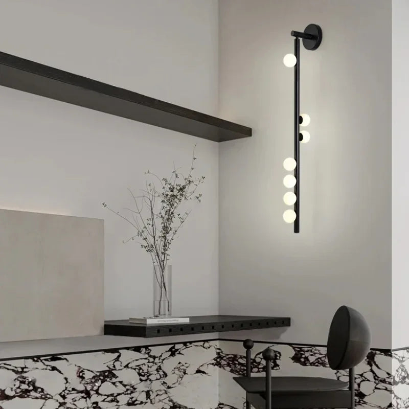 Applique murale led boule de verre moderne pour hôtel - vue 6 sur 8