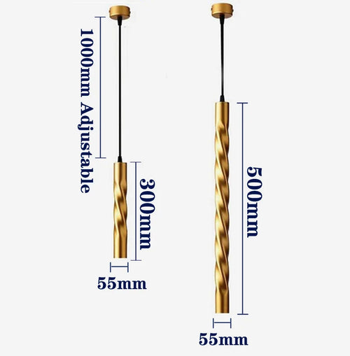 suspension led cylindrique à intensité variable pour décoration intérieure - vue 6 sur 10