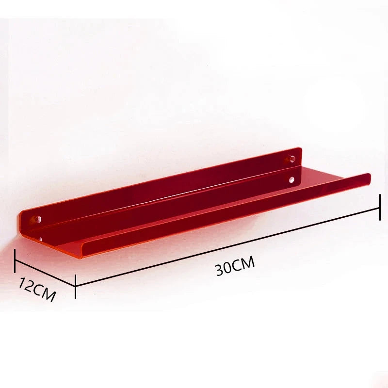 modern decorative wall shelf in colorful acrylic