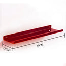 Acrylic Shelf for Wall Storage,Floating Bookshelves,Display Shelf Organizer for Bathroom,Bedroom,Living Room,Kitchen,Room Decor