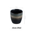 Tasse à thé japonaise en grès style minimaliste
