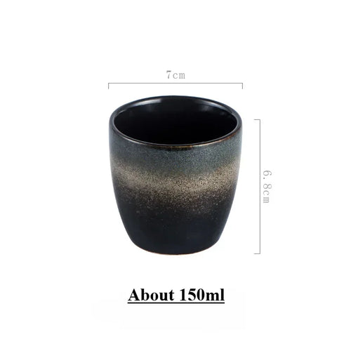Tasse à thé japonaise en grès style minimaliste