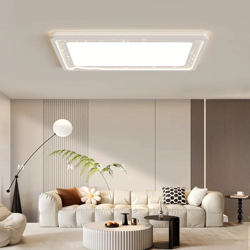 plafonnier moderne éclairage intérieur chaleureux ciel étoilé - vue 6 sur 9