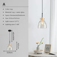 Scandinave moderne LED Restaurant lumière créative café bar comptoir petit verre à vin lustre salon chambre lampes