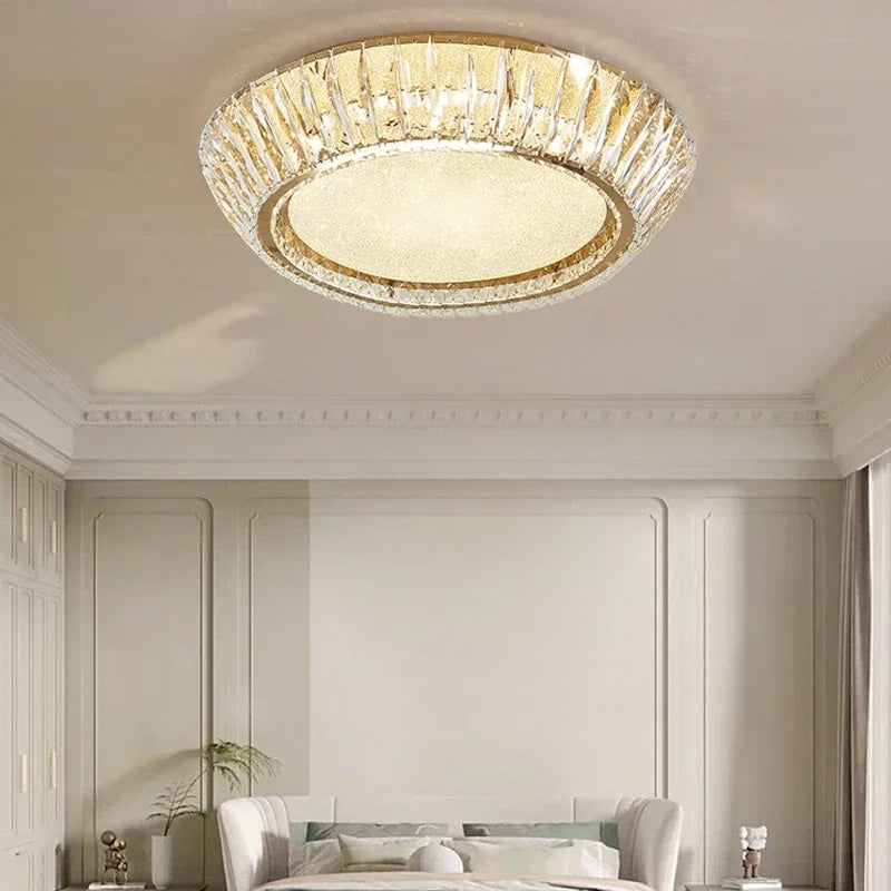 plafonnier en cristal luxe design nordique pour décoration intérieure - vue 4 sur 10
