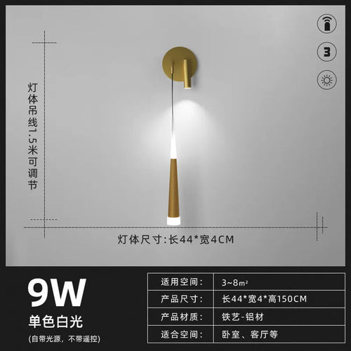 lampe de chevet design nordique moderne avec éclairage led - vue 13 sur 14
