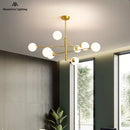 Modern glass pendant light in minimalist Nordic style for indoor decoration