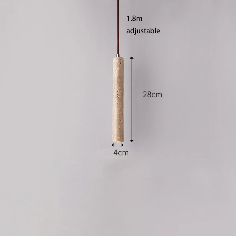 suspension tube bois japonais rétro moderne