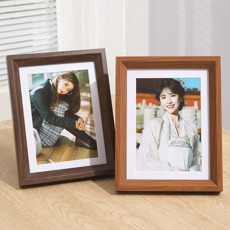 cadre photo en bois minimaliste pour décoration intérieure et cadeau