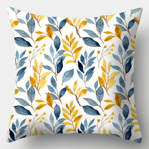 taie d'oreiller carrée à fleurs décoratives 45 cm