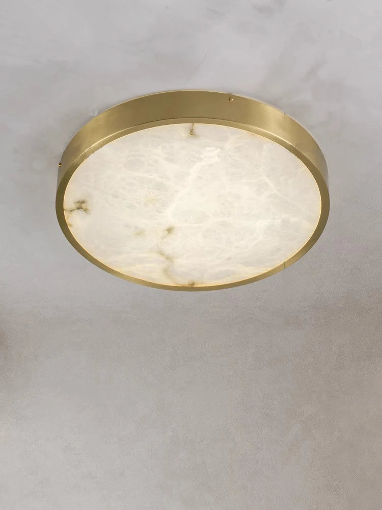 plafonnier en marbre espagnol design moderne et luxueux à led - vue 3 sur 12
