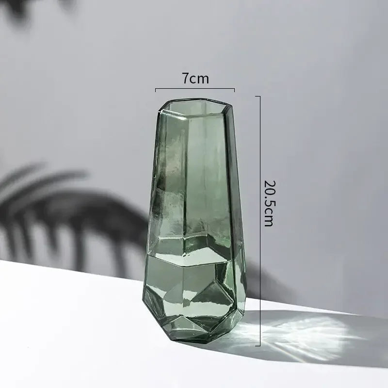 vase créatif en verre transparent pour fleurs décoratives - vue 12 sur 14