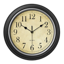 horloge murale vintage silencieuse avec chiffres romains et arabes