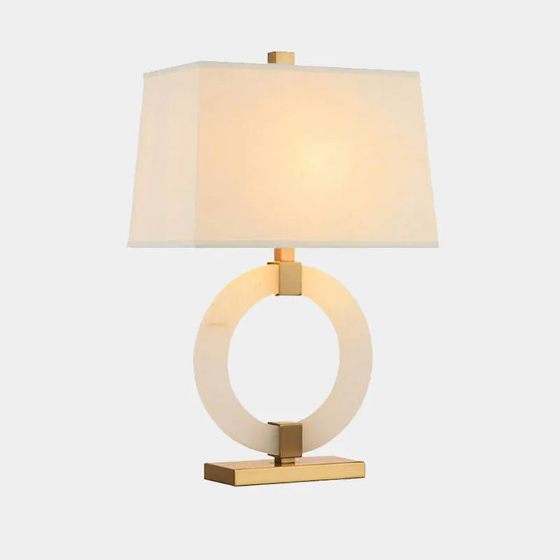 lampe à poser rétro en tissu marbré pour décoration intérieure - vue 3 sur 21