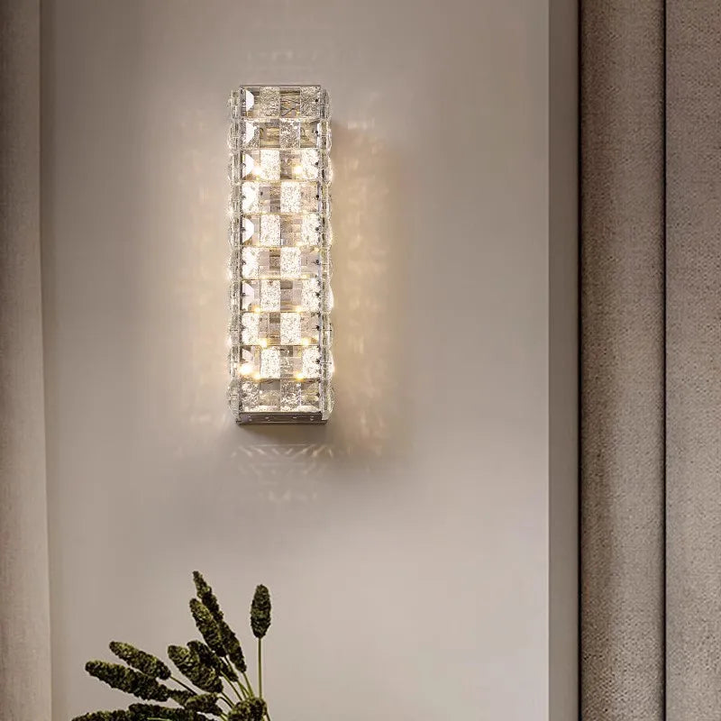 applique murale en cristal avec éclairage moderne pour décoration intérieure - vue 4 sur 12