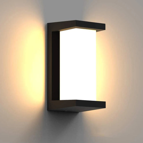 Applique murale LED lumière jardin applique IP65 extérieur étanche lampe luminaire maison décoration éclairage couloir allée lumière au25 - vue 5 sur 8