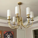 lustre rural américain nordique en cuivre