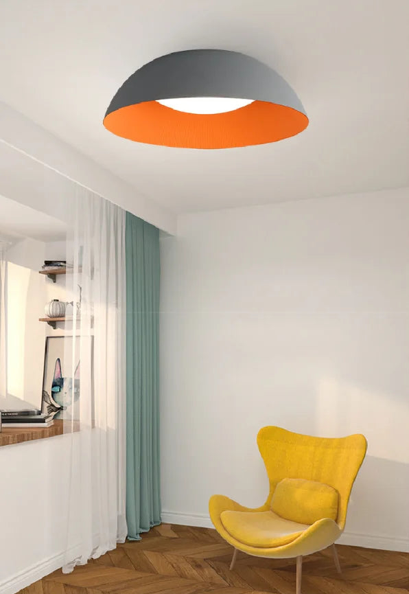 Plafonnier led moderne ultra-mince décor maison - vue 10 sur 12
