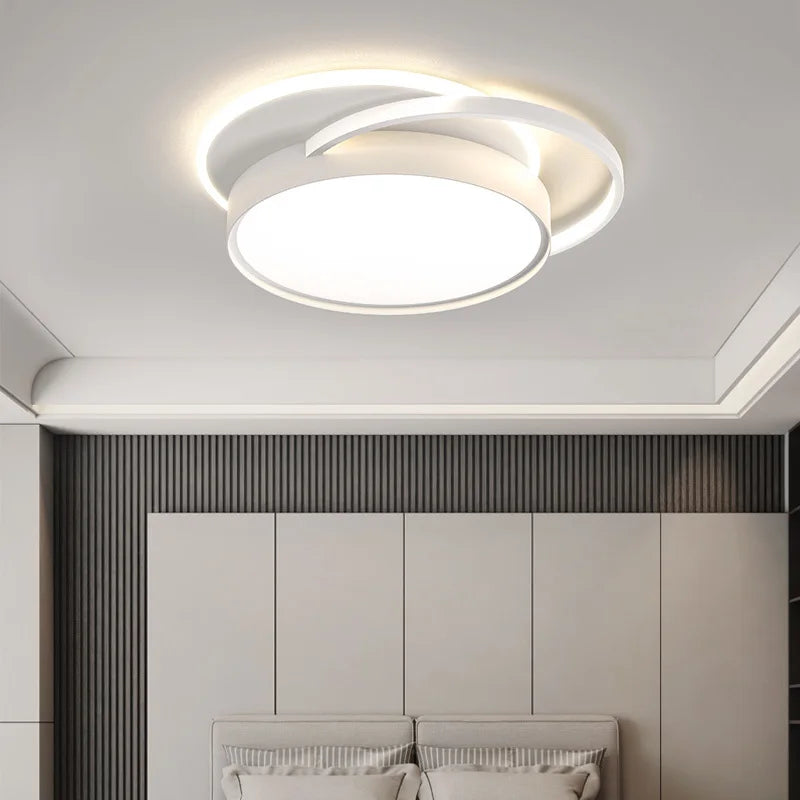 plafonnier led encastrable design minimaliste moderne combinaison ronde - vue 5 sur 10