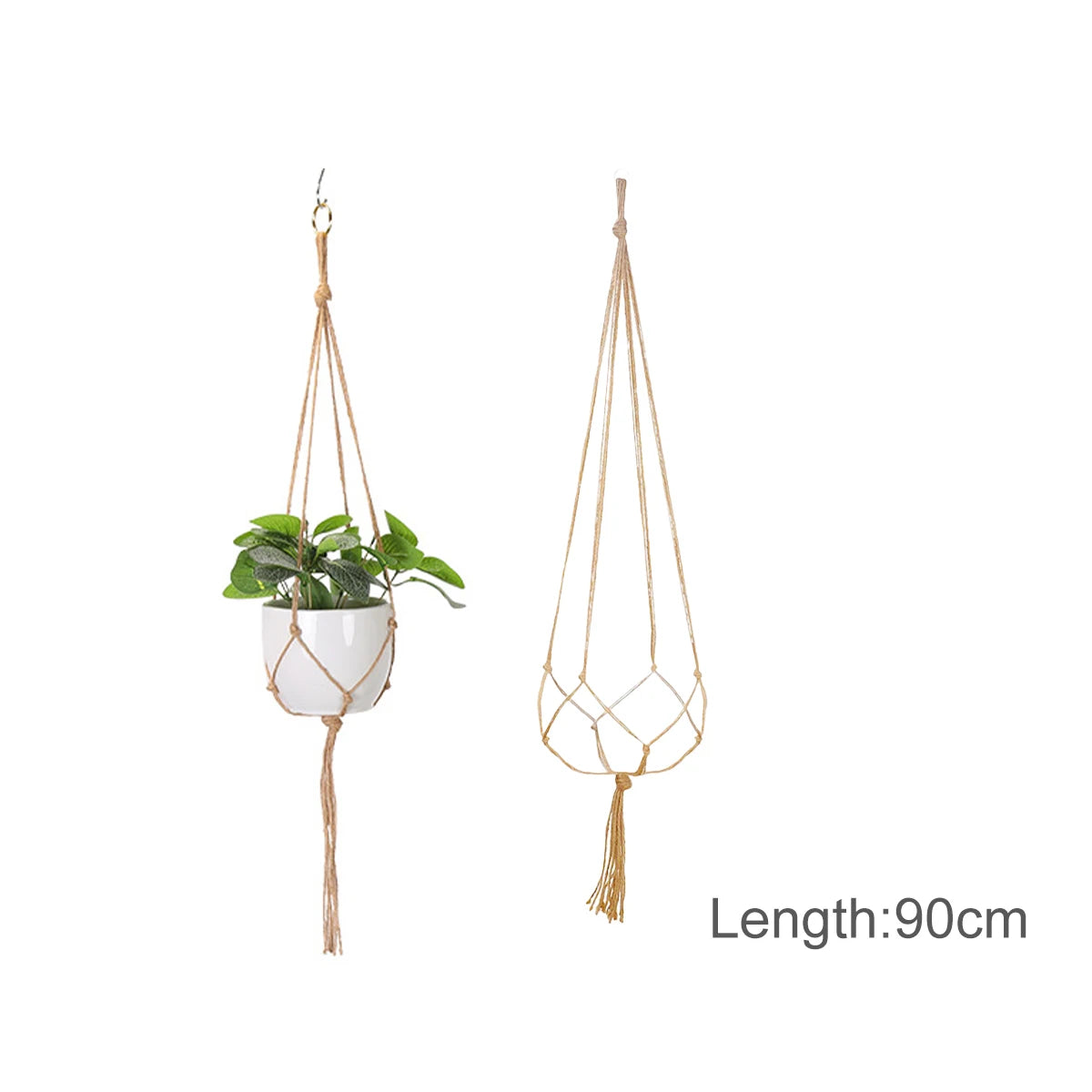 suspension en macramé pour pots de fleurs décoratifs - vue 12 sur 20