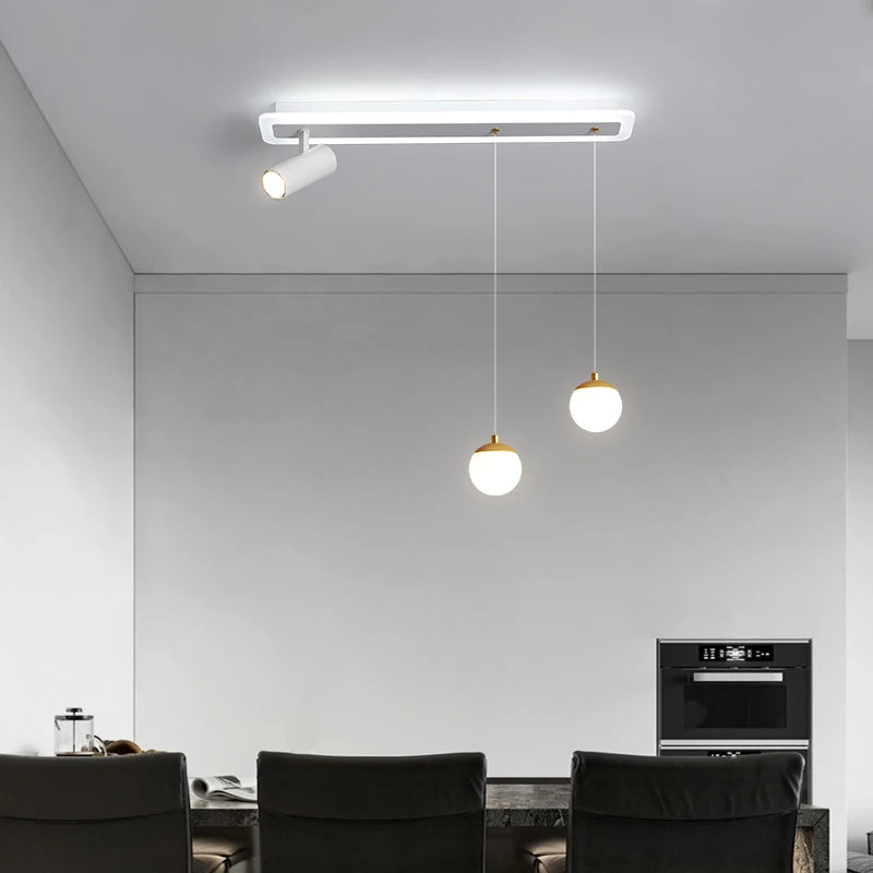 Plafonnier led acrylique projecteur spots - vue 5 sur 10