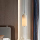 lustre naturan en marbre avec ampoule cuivre pour éclairage simple