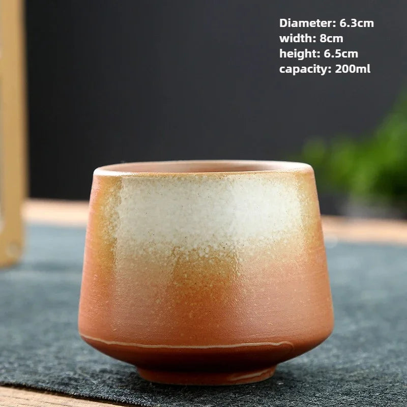 Tasse the raku japonaise artisanale texture brute kungfu