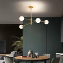 Modern glass pendant light in minimalist Nordic style for indoor decoration