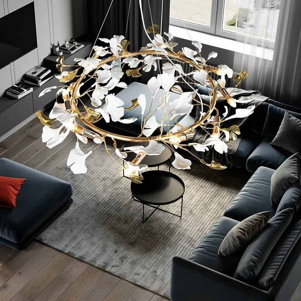 suspension nordique décorative avec abat-jour design élégant - vue 5 sur 16