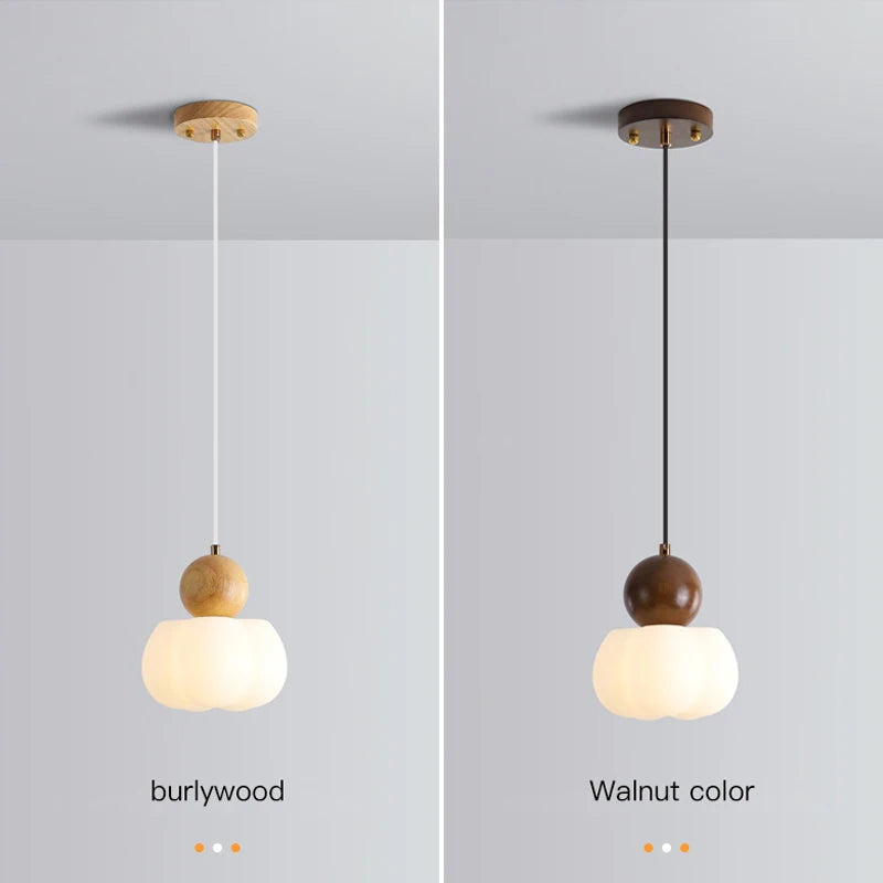 suspension en bois massif pour décoration intérieure moderne