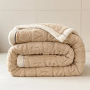 Plaid hiver polaire épais motif coeurs canapé lit