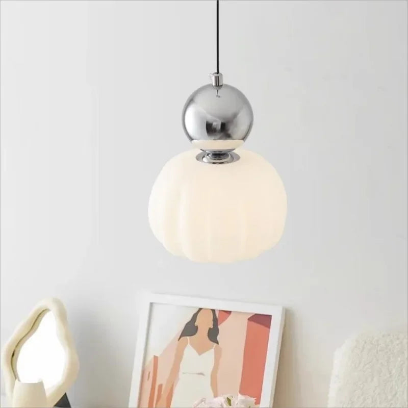 SANDYHA crème Style chevet suspension LED éclairage chambre salle à manger salon lustre décor à la maison luminaire lampe suspendue - vue 4 sur 14