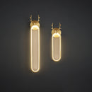 applique murale à led en cuivre tête de cerf art déco moderne