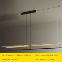 Modern nordic minimalist LED chandelier for contemporary interiors