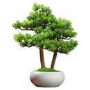 1PCS Simulated welcoming pine bonsai ornaments, pine bonsai desktop plant decorations, biomimetic small green plants