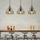 Industrial loft cage pendant light