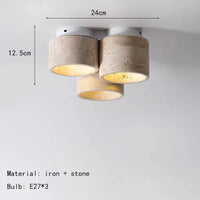 plafonnier en marbre naturel suspension pierre