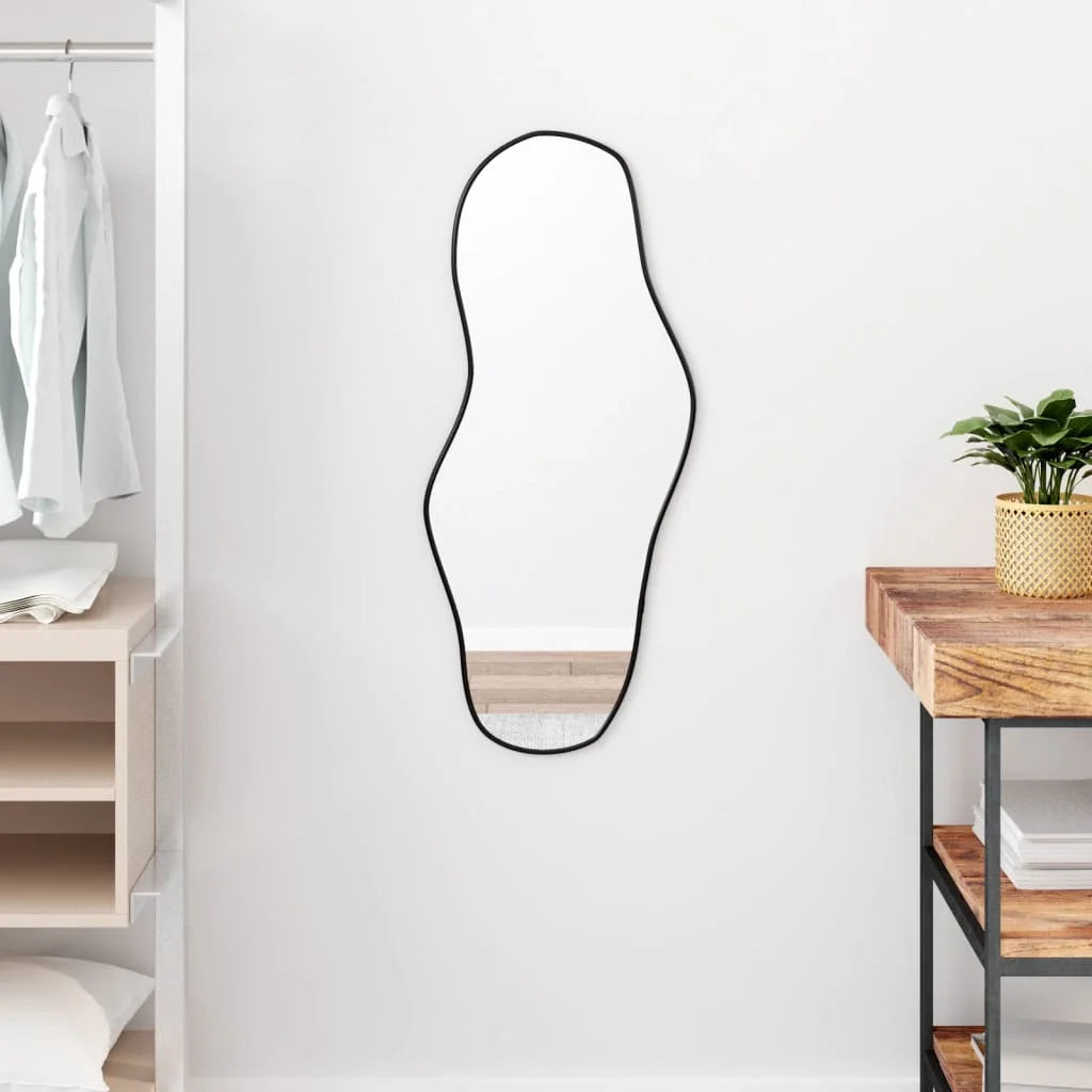 miroir mural design élégant et moderne en noir - vue 8 sur 7