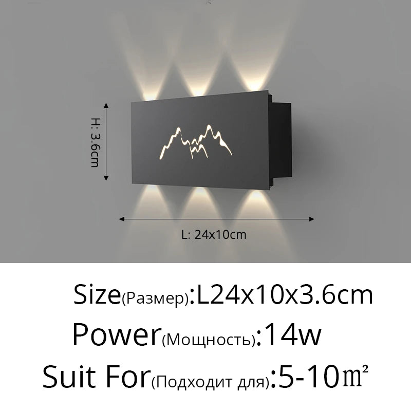 Applique murale Led d'intérieur chambre lampe de chevet nordique salon fond allée hôtel Led intérieur Double tête créative SimpleLamp - vue 11 sur 12