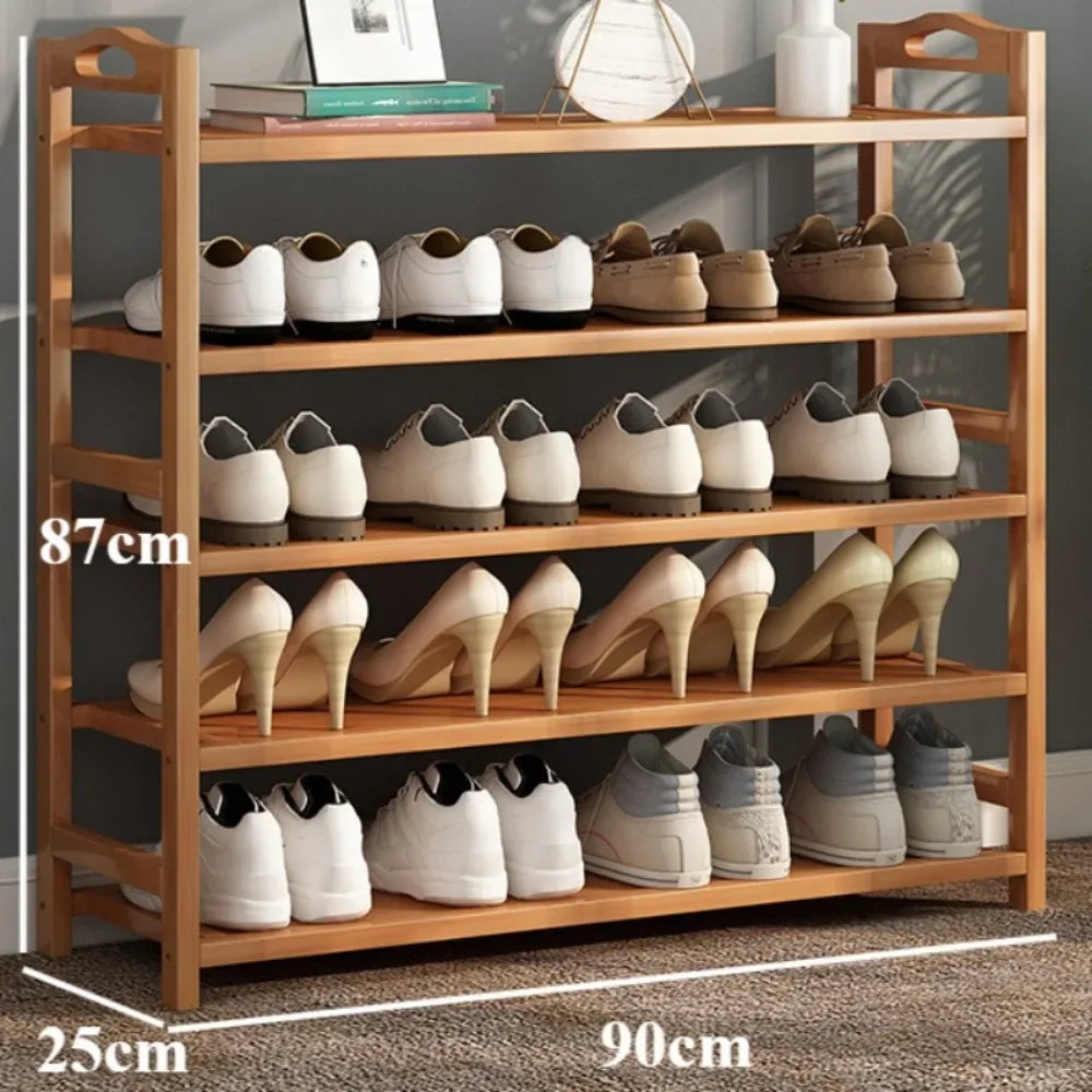 étagère à chaussures intérieure 3 4 5 étages organisateur de rangement multicouche - vue 9 sur 17
